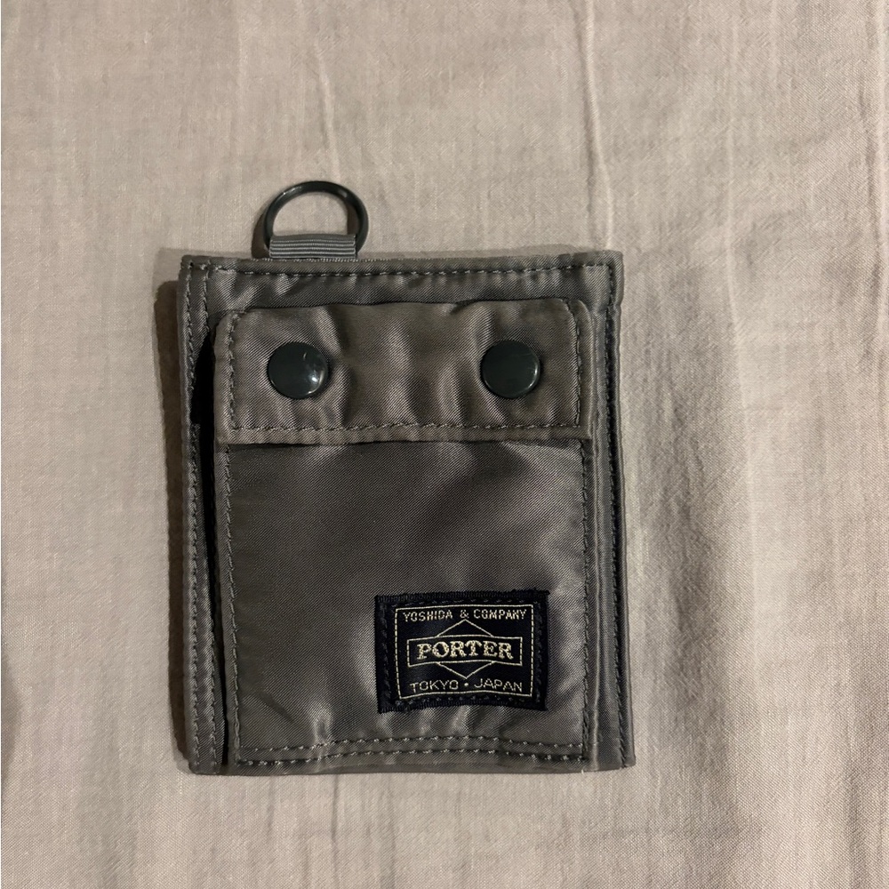 Porter Tokyo Japan Men's Gray Nylon Wallet